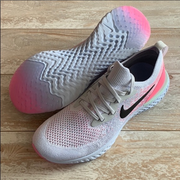 NWT Nike Epic React Flyknit Pure Platinum - Picture 7 of 7